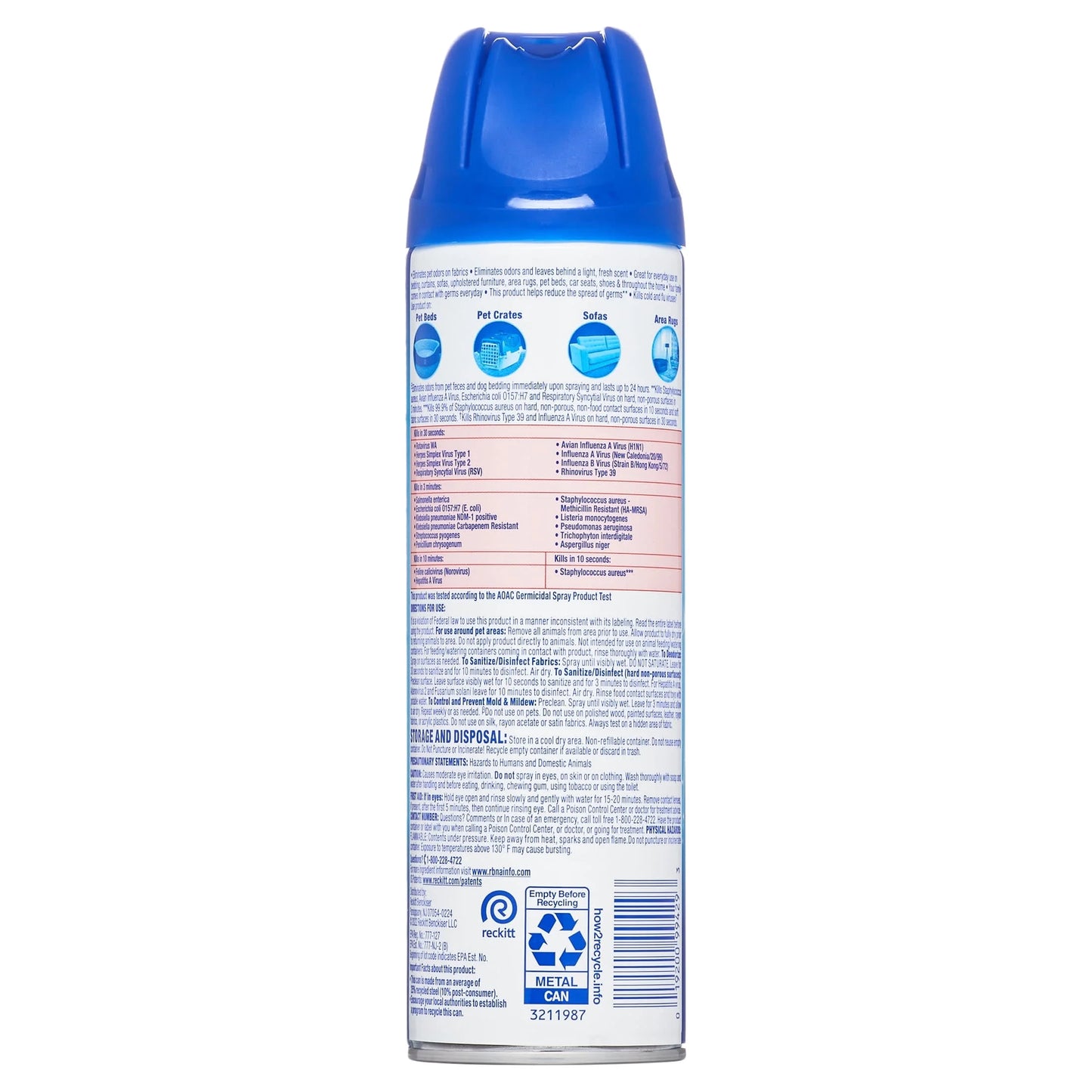 ยฎ Pet Odor Eliminator Spray, Sanitizing and Disinfecting Spray for Pet Odors, 15Oz