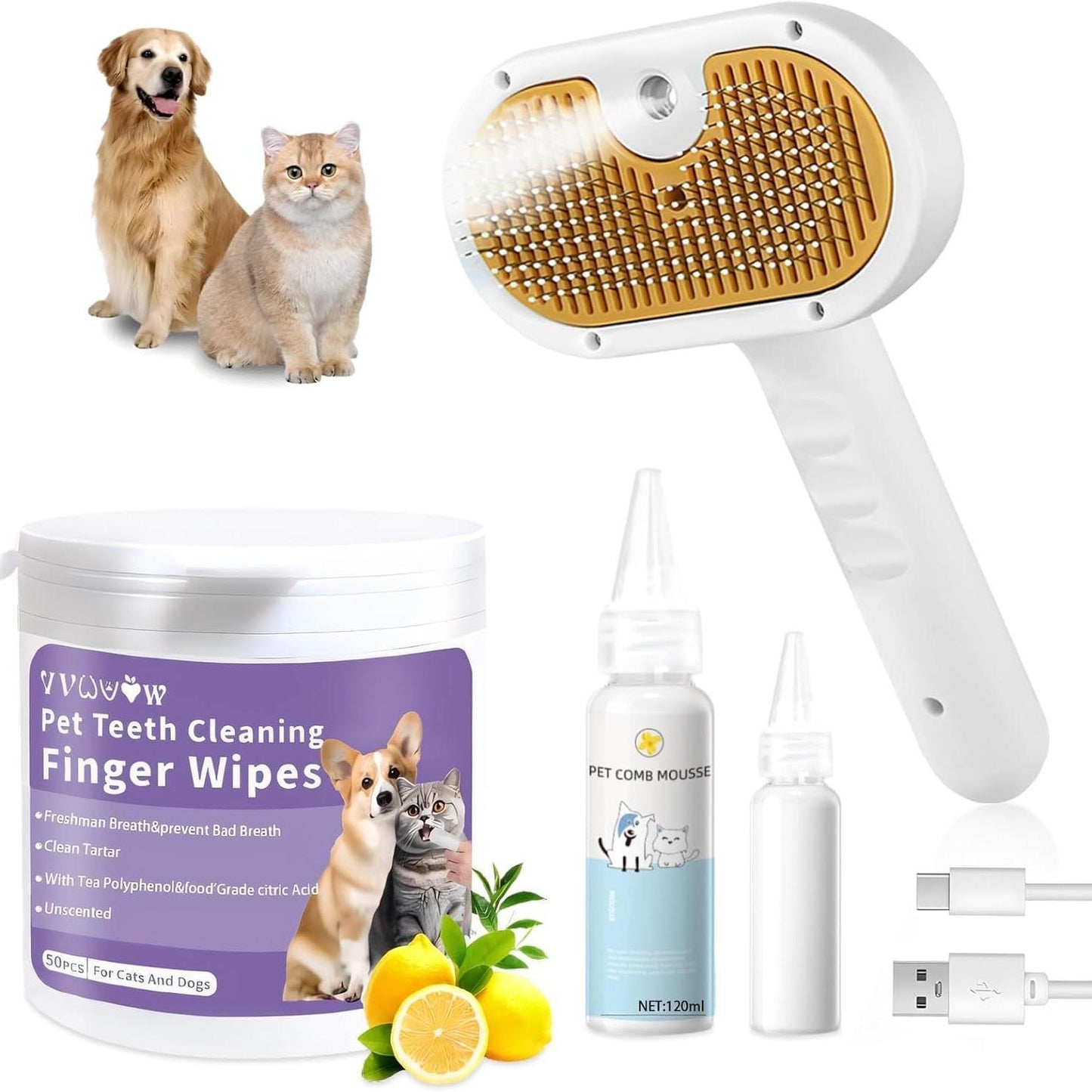 No-Water Pet Grooming Tool