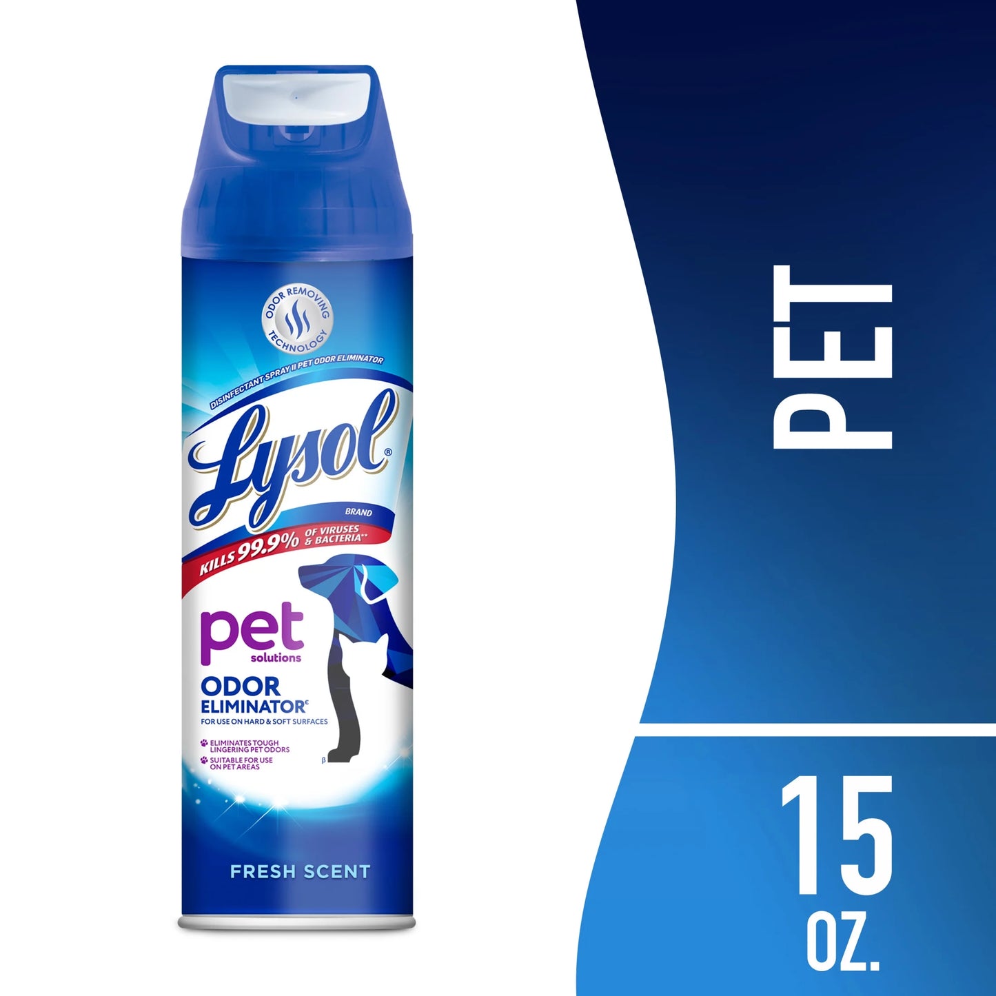 ยฎ Pet Odor Eliminator Spray, Sanitizing and Disinfecting Spray for Pet Odors, 15Oz