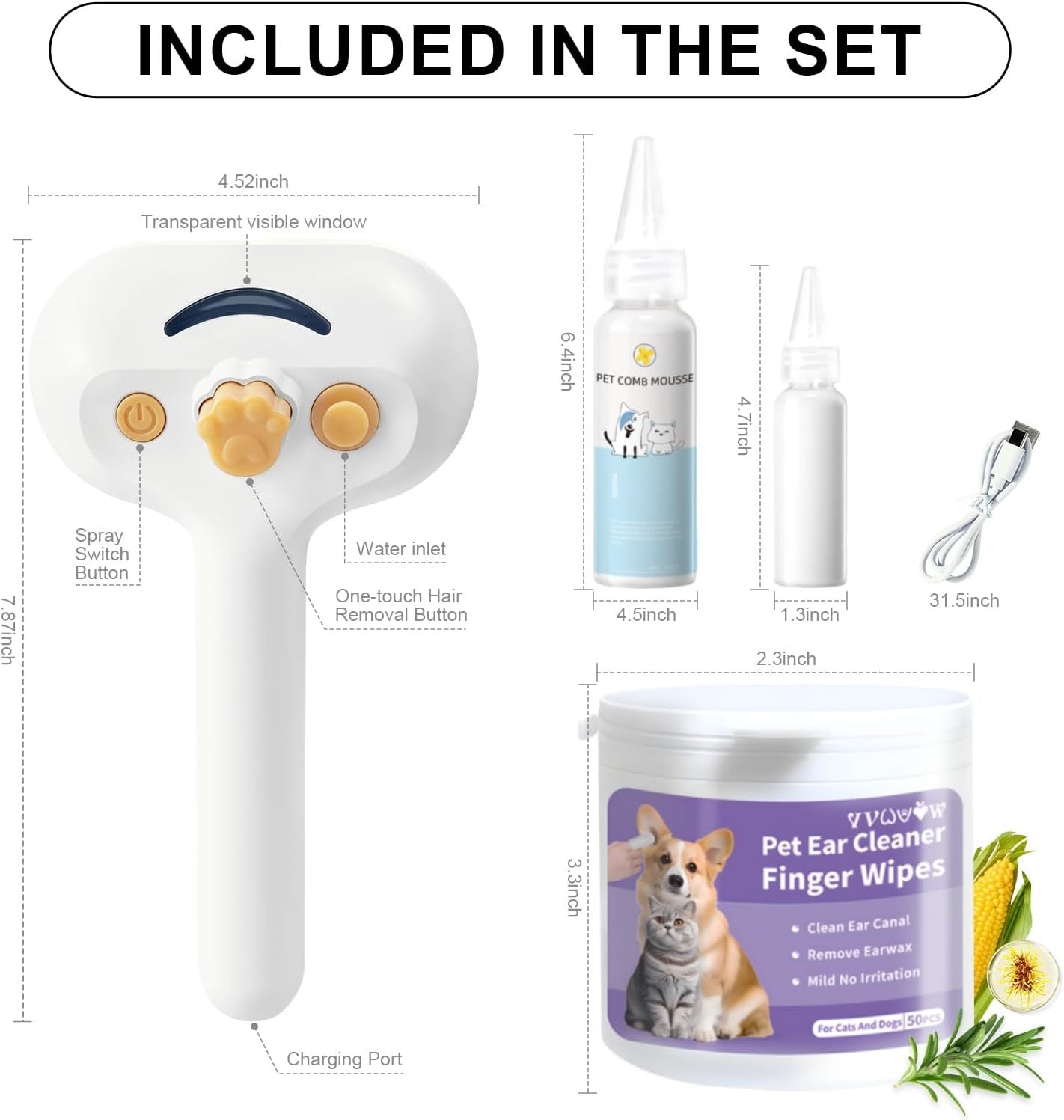 No-Water Pet Grooming Tool
