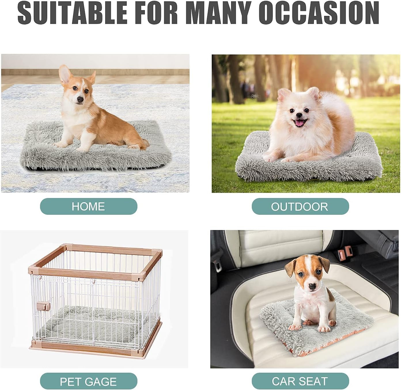 Cat Bed Self Warming, Foldable Self Heated Cat Mat with Removable Cover Heating Pad 24 X 20 Inch Extra Warm Thermal Pet Pad for Indoor Outdoor Cats, Non-Slip Bottom Washable Non Electric