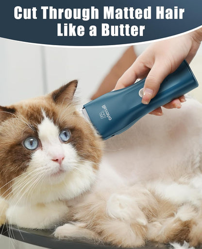 Oneisall Pet Clipper for Cat Matted Hair, Pet Shaver for Cats Quiet Pet Hair Cli