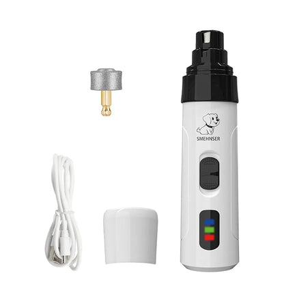 Electric Pet Nail Clipper USB Charging Dog Nail Grinder Portable Puppy Cat Nails Pet Grooming Tools for Small Medium Large Dogs