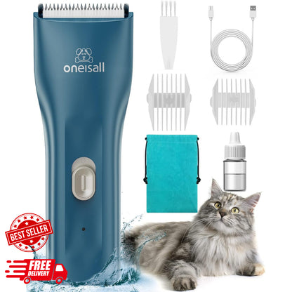 Oneisall Pet Clipper for Cat Matted Hair, Pet Shaver for Cats Quiet Pet Hair Cli